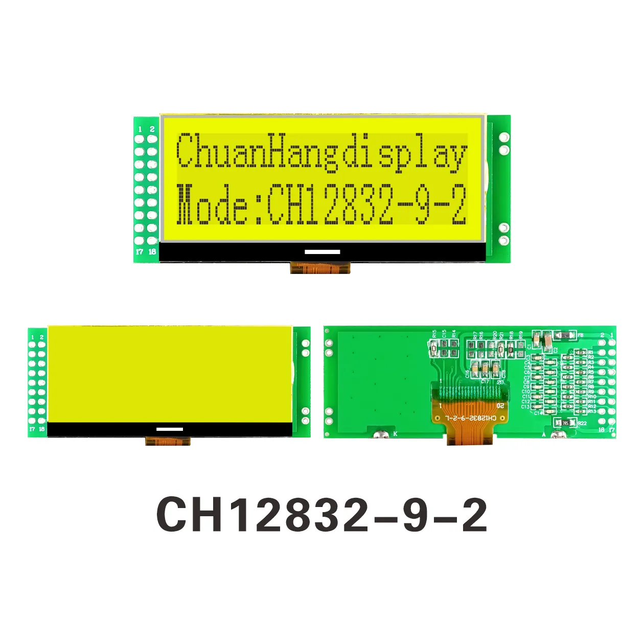 Module d'affichage LCD graphique CH12832-9-2 (COG+PCB)